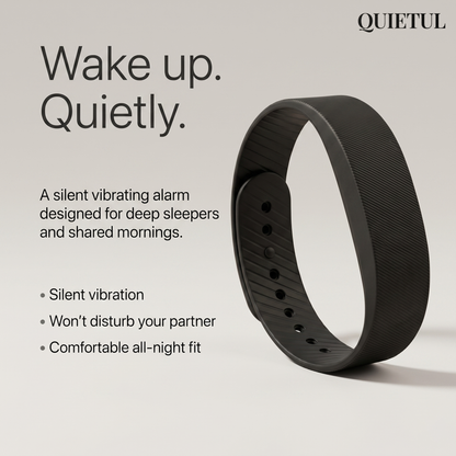 Quietul | Silent Vibrating Alarm Wristband